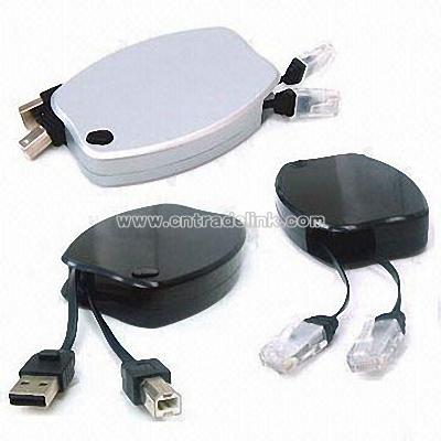 USB /LAN Retractable Cable Cases
