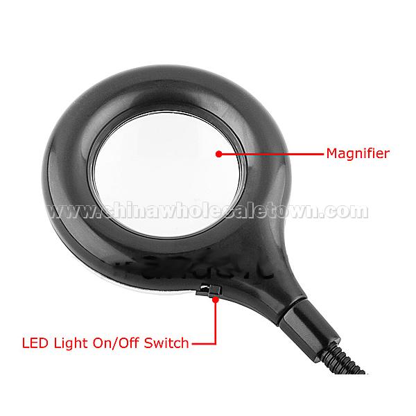 USB 18-LED Light with Magnifier