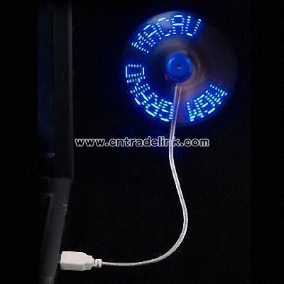 USB Fan with Customer Flash Logo