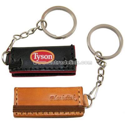 USB Flash Drive-Style Leather Case