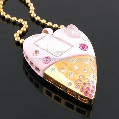 USB Flash Drive in Jewelry Heart Shape