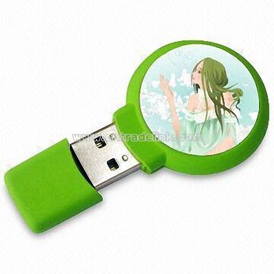 USB Flash Drive with Dome Stickers