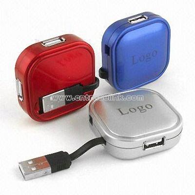 USB Flash Drive with Hub and 8GB Maximum Capacity