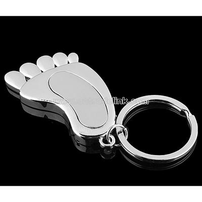 USB Foot Keychain Flash Drive