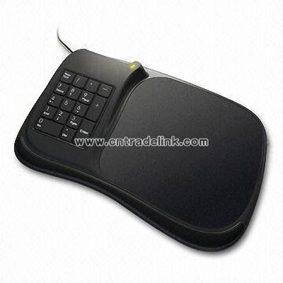 USB Hub with Mouse Pad and Number Keyboard