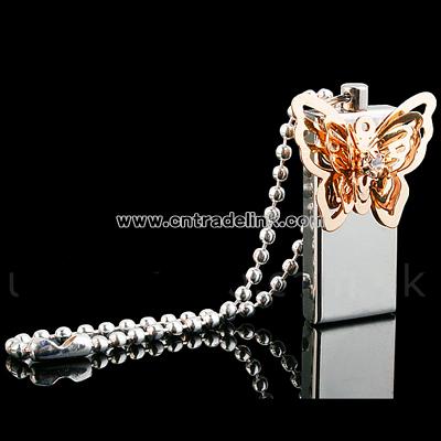 USB Jewel Butterfly Flash Drive