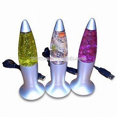 USB Lava Lamp with Changing Color Lights
