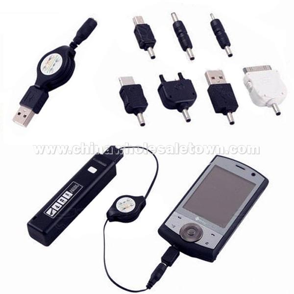 USB Mobile Charge Set with LED Flashlight