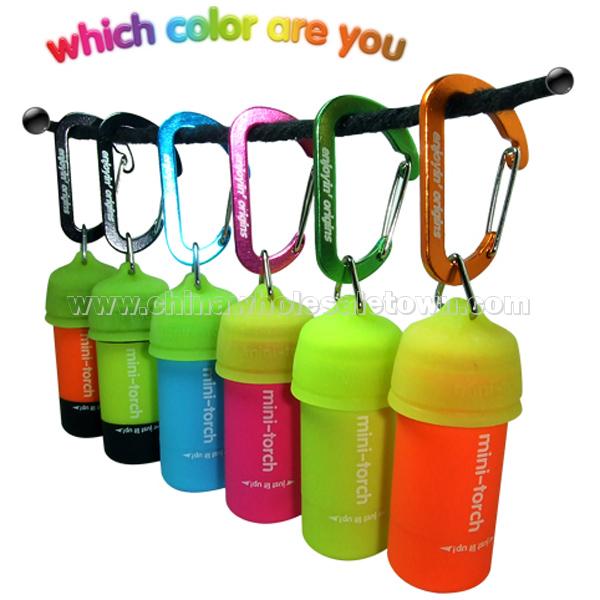USB Rechargeable Flashlight with Carabiner