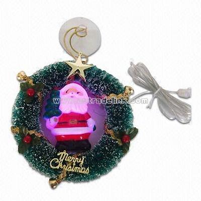 USB Snowman with Lighting-up Santa Color Changing