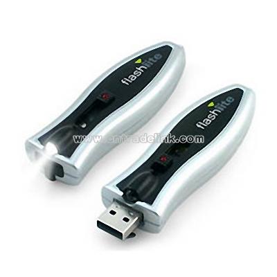 USB Thumbdrive with Built-in LED Flashlight