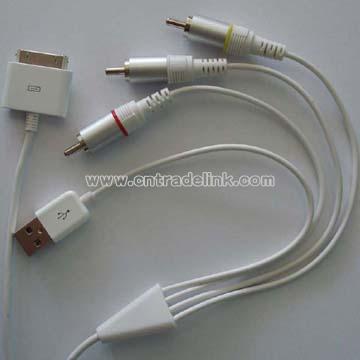 USB and AV Cable for iPhone