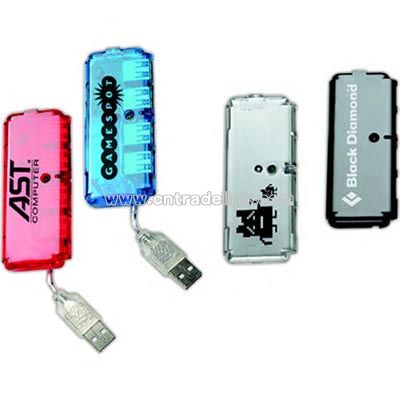 USB hub green power light
