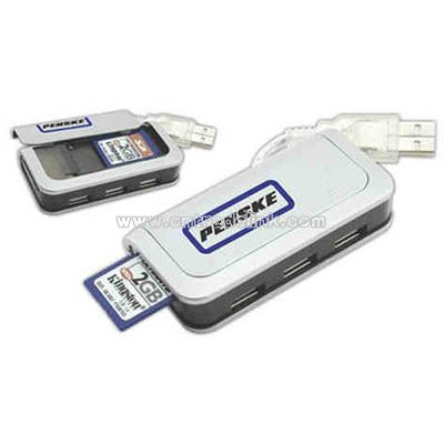 USB hub with memory card reader