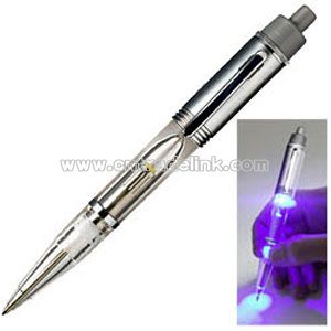 UV NIGHT WRITER METAL BALL PENS