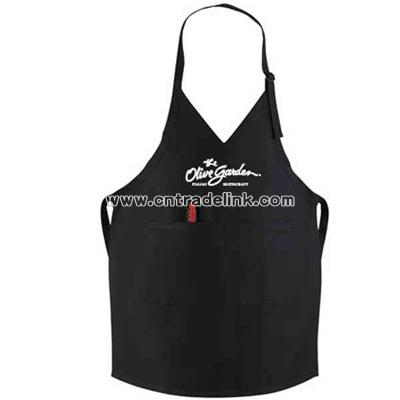 V-neck style bib apron