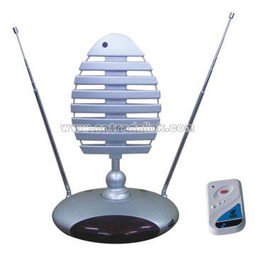 VHF & UHF Remote Controlled Rotating Antenna Indoor Antena