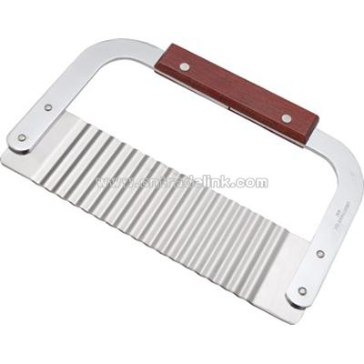 Veggie Cutter Wood Handle with Stainless Blade