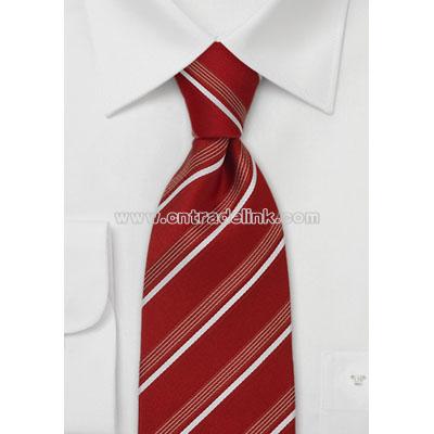 Venetian Red Silk Tie by Cavallieri