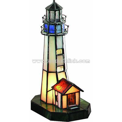 Villager Tiffany Light House Accent Lamp Tiffan