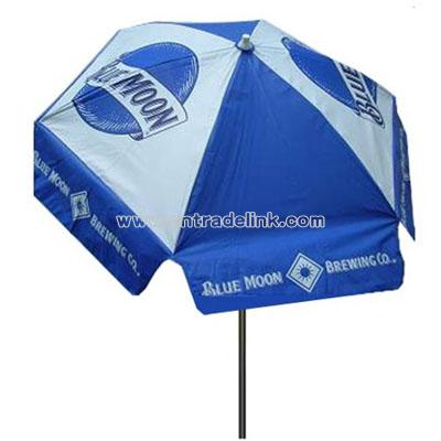 Vinyl Blue Moon Beer Umbrella