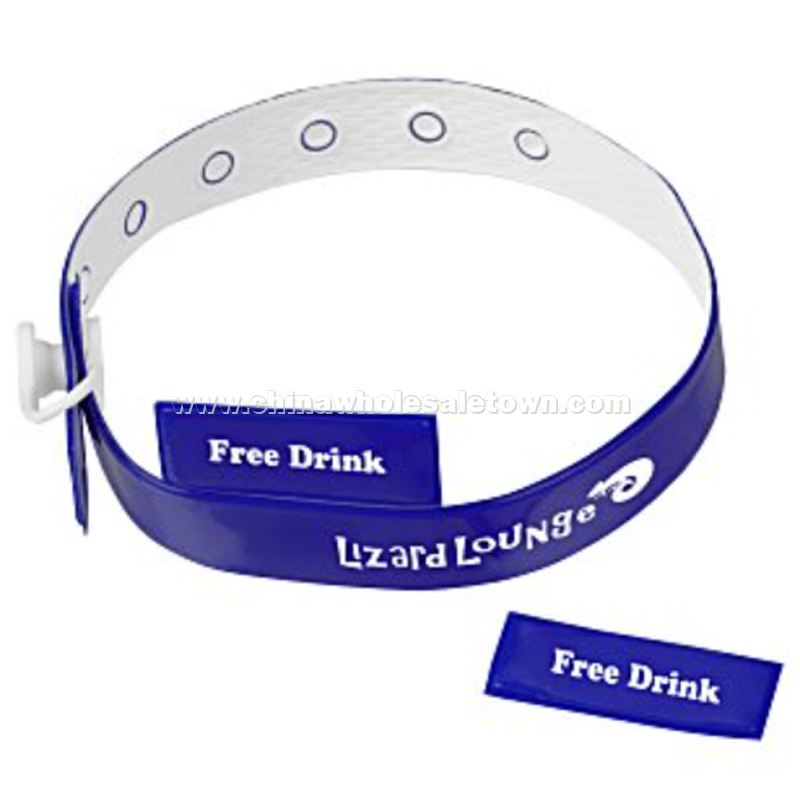 Vinyl Locking Wristband - 2 Tabs