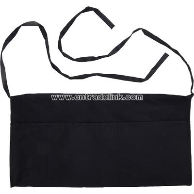 Waist apron black 65 / 35 poly / cotton twill