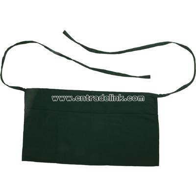 Waist apron hunter green 65 / 35 poly / cotton twill