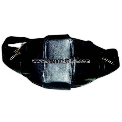 Waist wallet with front cell phone pouch