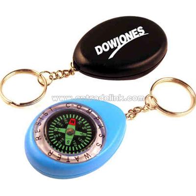 Water resist compass with key chain