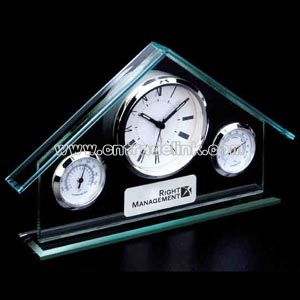 Weather Station Glass Clock