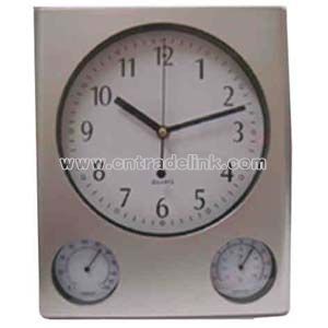 Weather station wall clock