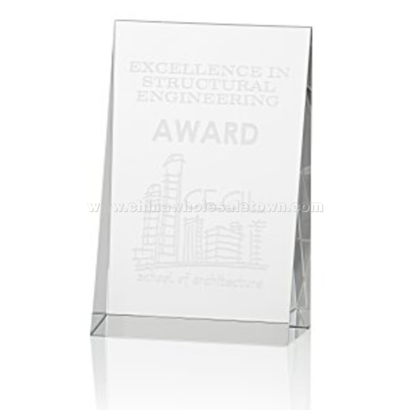 Wedge Crystal Award - 6