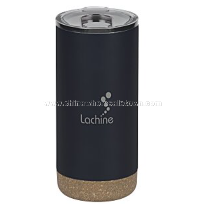 Wellington Vacuum Tumbler with Cork Bottom - 16 oz. - Laser Engraved