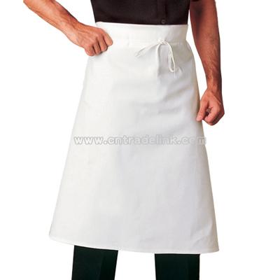 White Basic Bar Apron
