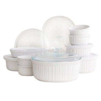 White Corningware 16pc Set