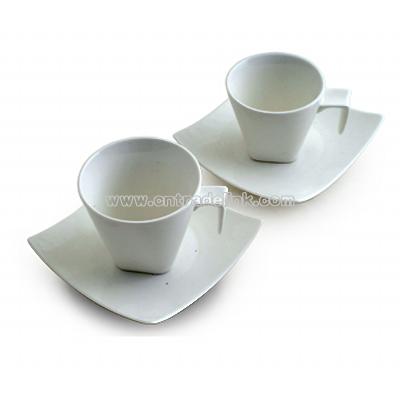 White Porcelain Coffee Cup