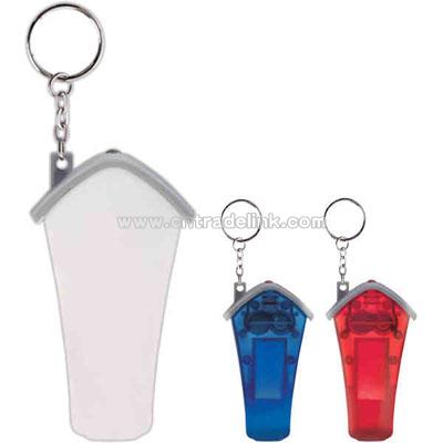 White house shape whistle key light