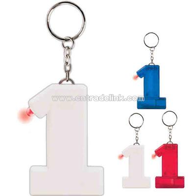 White number one shape whistle key light