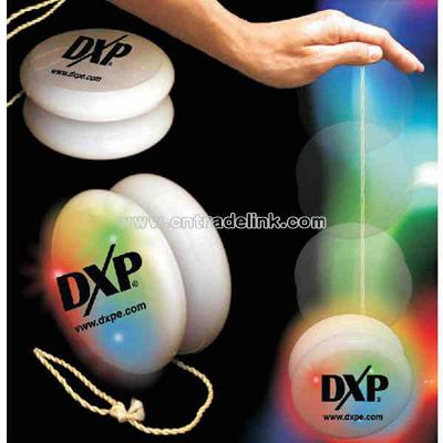 White tri-colored flashing yo-yo