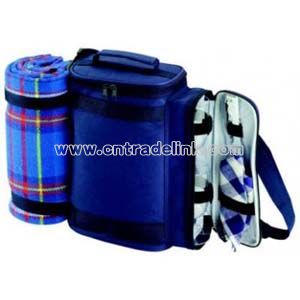Wine Bottle Cooler With Picnic Rug
