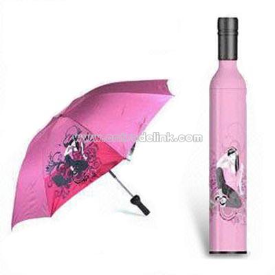 Wine Bottle-shaped Umbrella