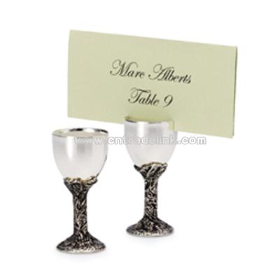 Wine Goblet Place Card Holders
