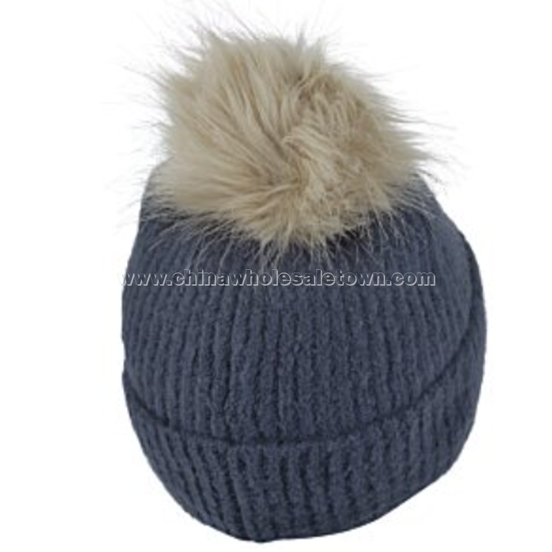 Winter Blur Pom Pom Beanie