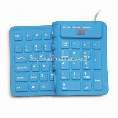 Wired Folding Keyboard with Multimedia Control and Enhanced Function Keys