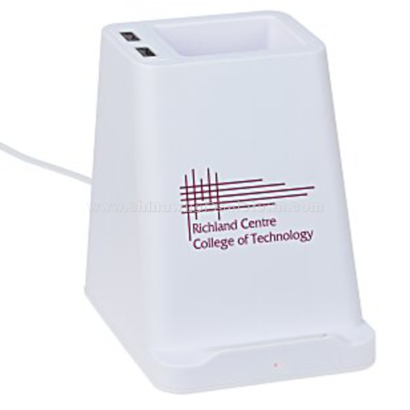 Wireless Charger with Pen Cup