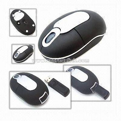 Wireless Portable USB Optical Mice with USB A-type Receiver