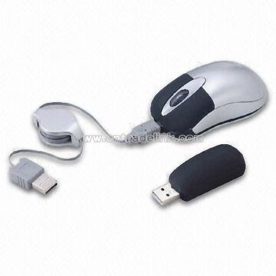 Wireless Rechargeable Optical Mouse with Radio Frequency of 7MHz