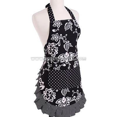 Women's Sassy Black Apron