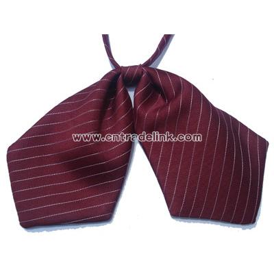Women's polyester adjustable tulip bow tie with neat pattern